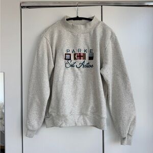 Parke x set active mock neck sweatshirt